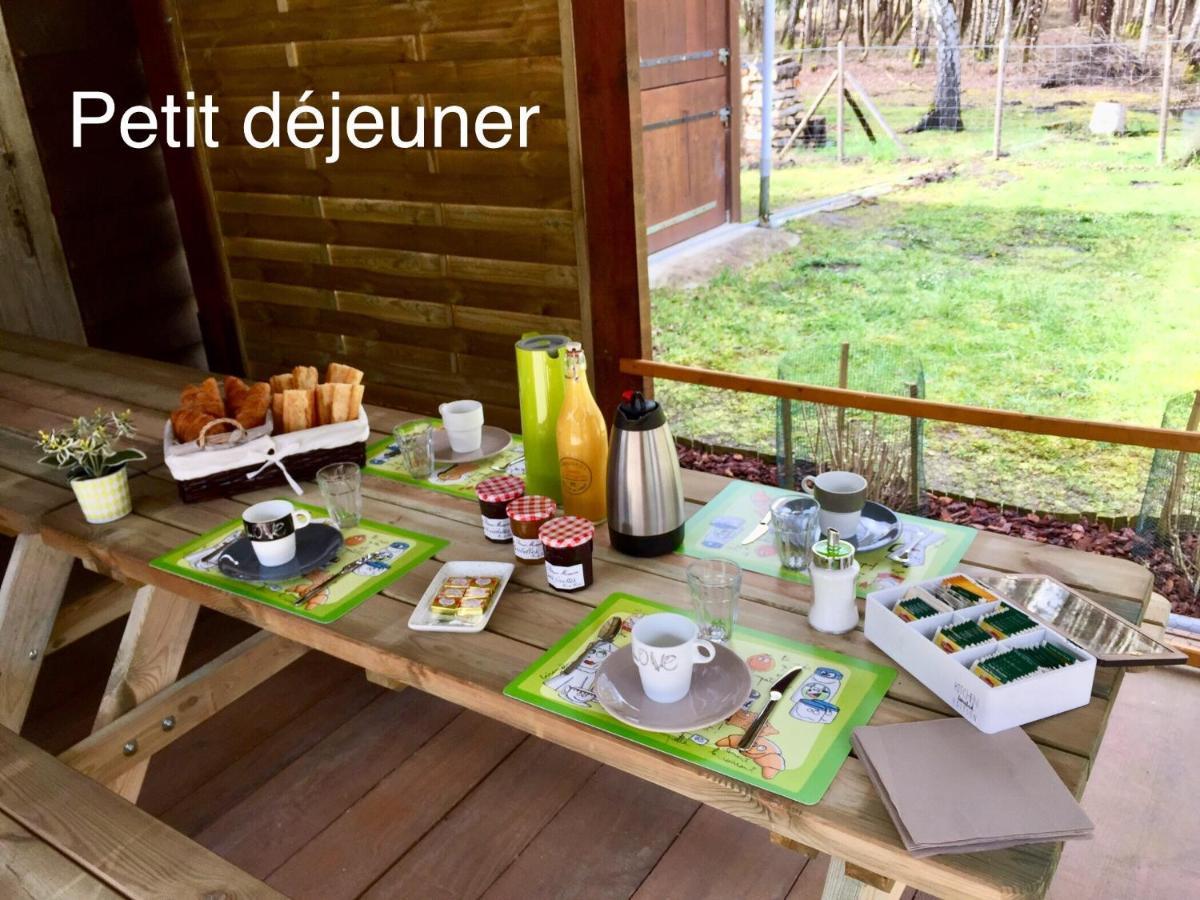 Roulottes Du Chalet Des Pins Rougeou Exteriér fotografie