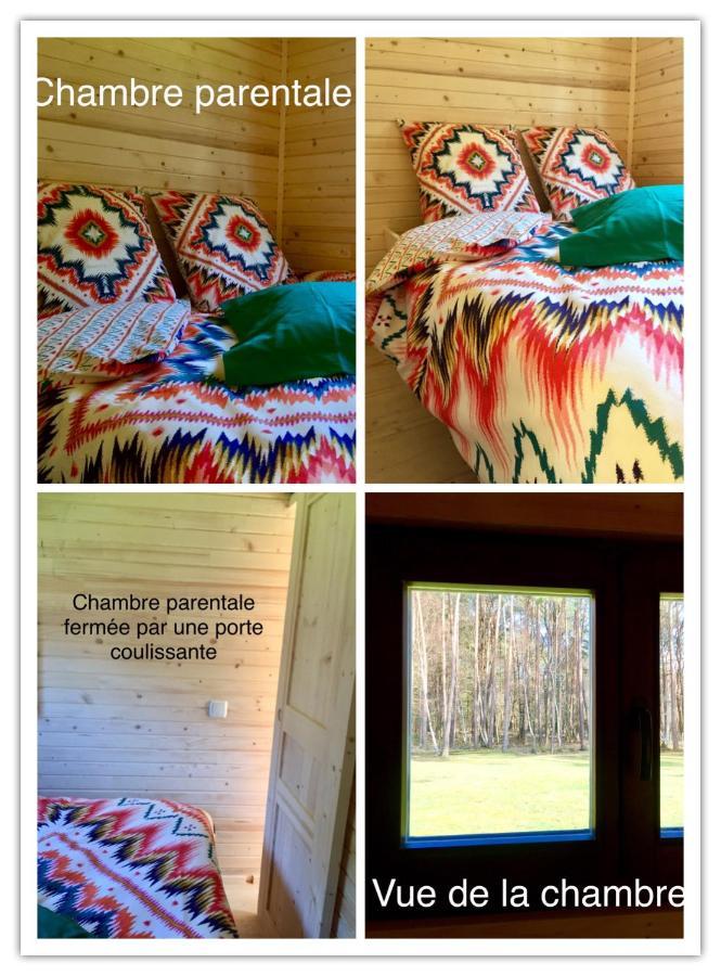 Roulottes Du Chalet Des Pins Rougeou Exteriér fotografie