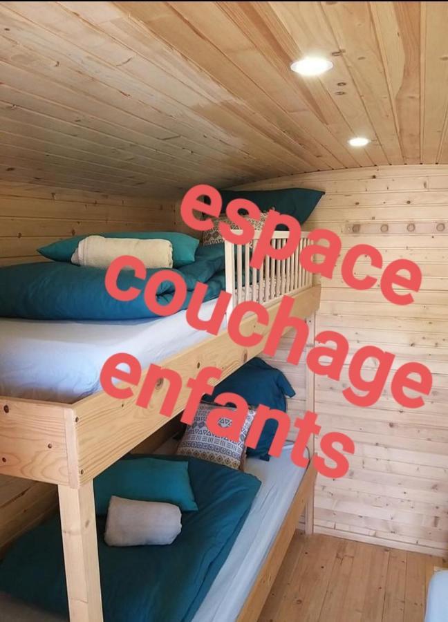Roulottes Du Chalet Des Pins Rougeou Exteriér fotografie